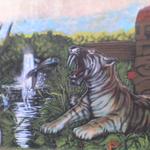 Sabretooth Tiger Catching Fish